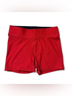 DSG Red Mid Rise Athletic Shorts Biker Shorts Size S New